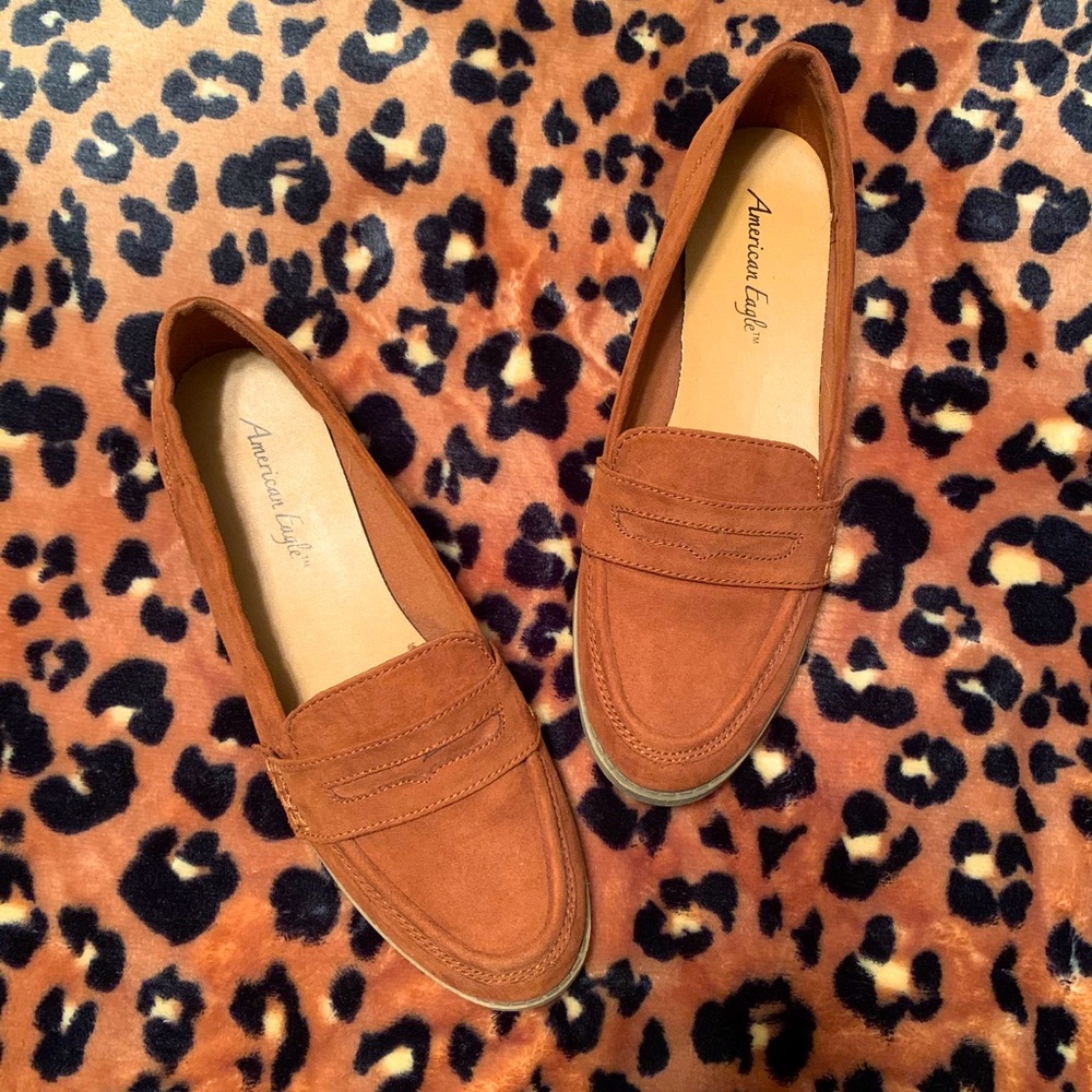 Brown Suede Loafers